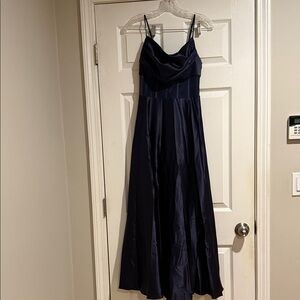 Chic Navy Blue Maxi Dress